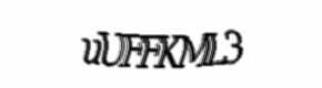 Security check image, please type the characters shown